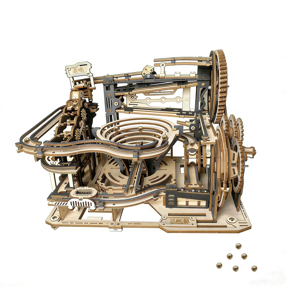 3D Wooden Puzzle Model Kit for Adults - Marble Run DIY Craft