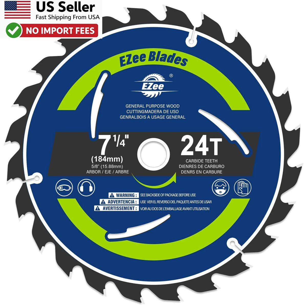 7-1/4 Inch 24T Circular Saw Blade for EZee