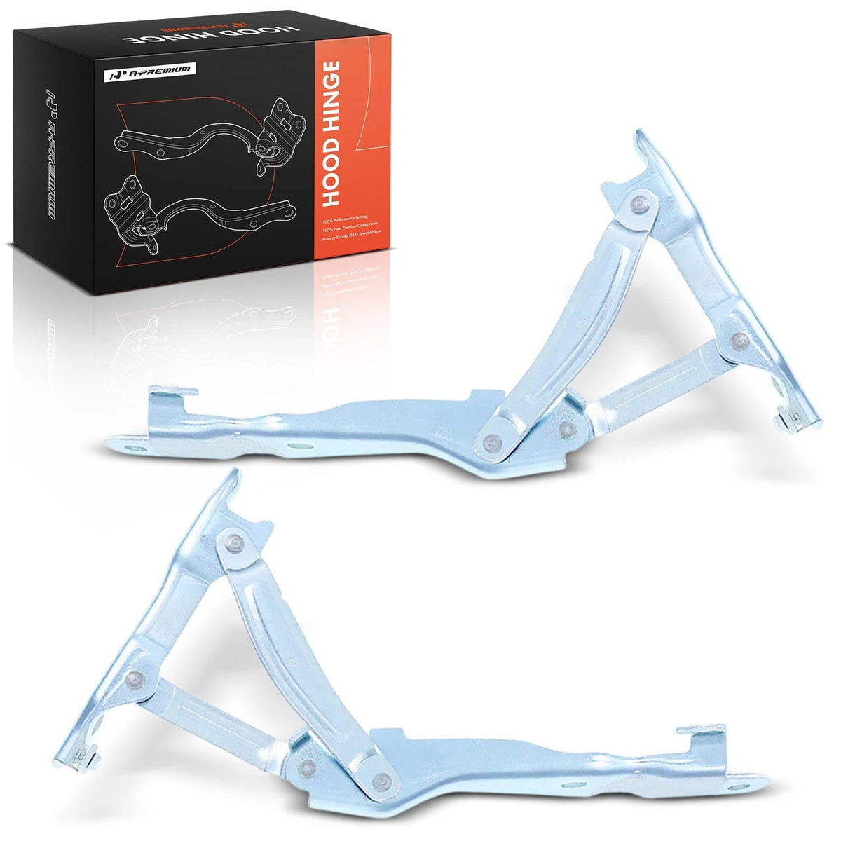 2X Hood Hinge for Kia Soul (2014–2019) - 79110B2000, 79120B2000, KI1236166, KI1236165
