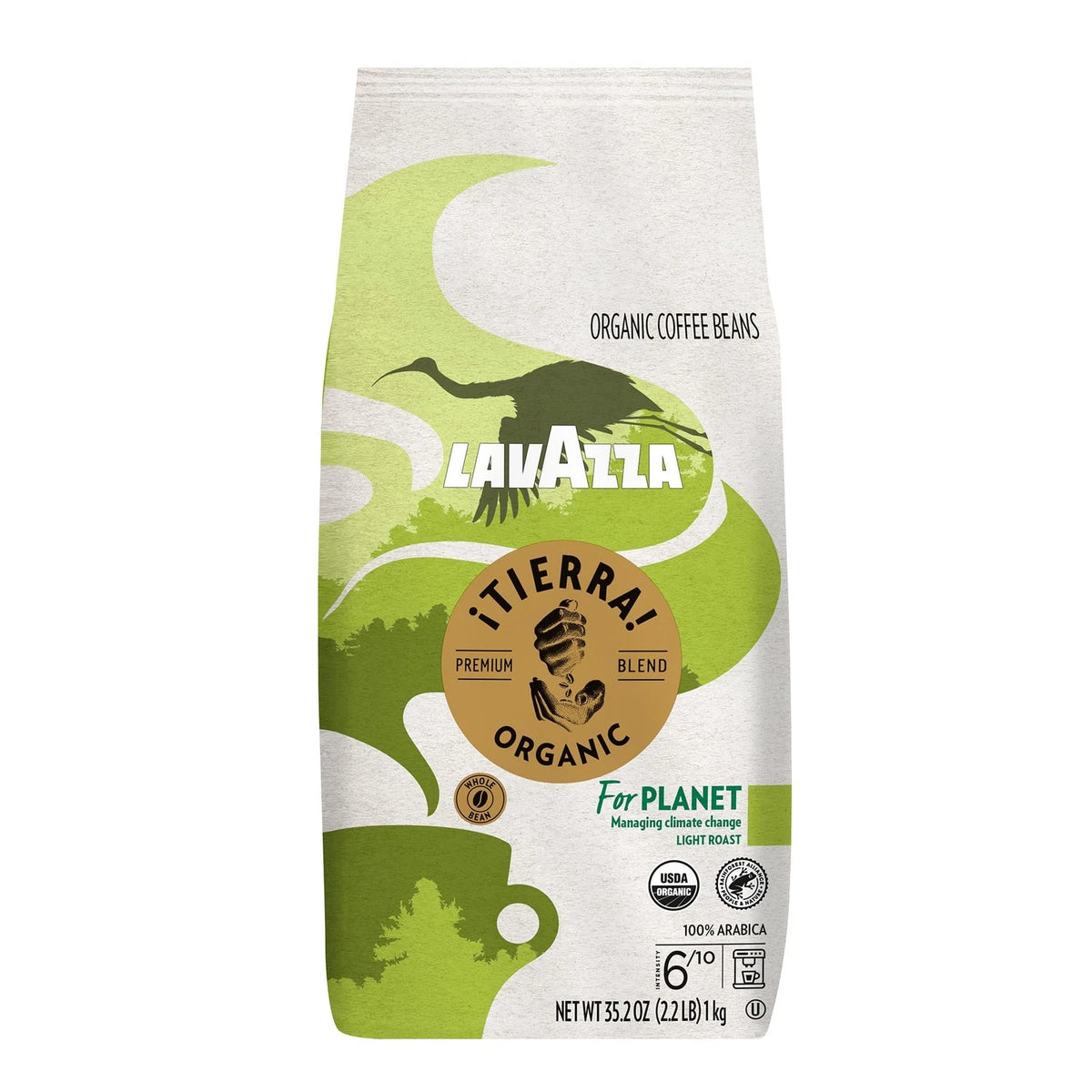 Lavazza Organic Light Roast Coffee Blend, USDA Organic, 2.2 Lb