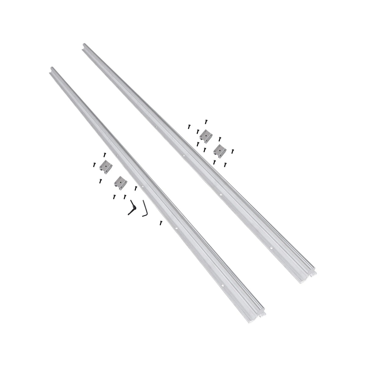 2X SBR20 1800mm Linear Guide Rails with 4X SBR20UU Bearing Blocks