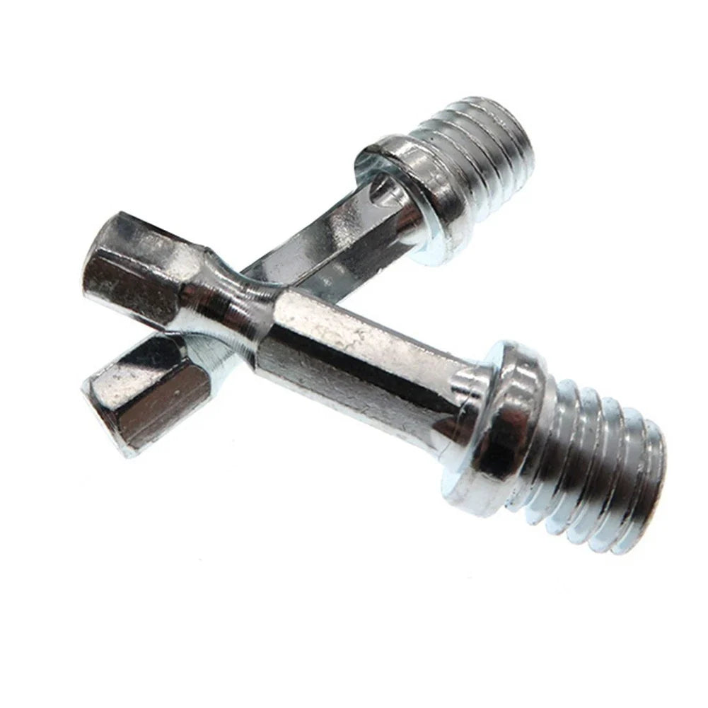 2X 1/4 Hexagon Connecting Rod Adapter Drill Chuck M10 Polishing Disc