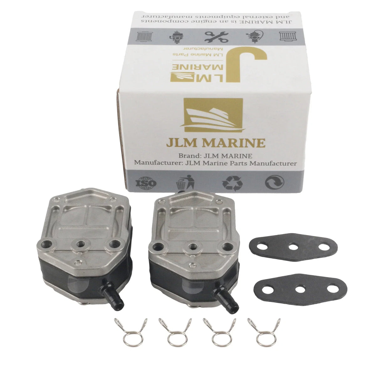 2X Fuel Pumps & Gaskets Kit for Mercury Mariner 15-55 HP (2-Stroke)