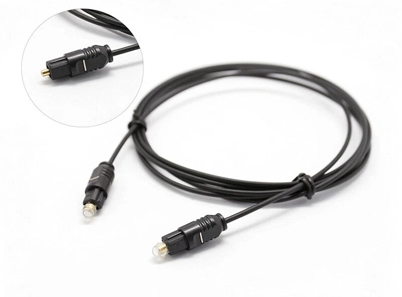 6FT Digital Fiber Optic Audio Cable Cord Optical SPDIF TosLink for TV