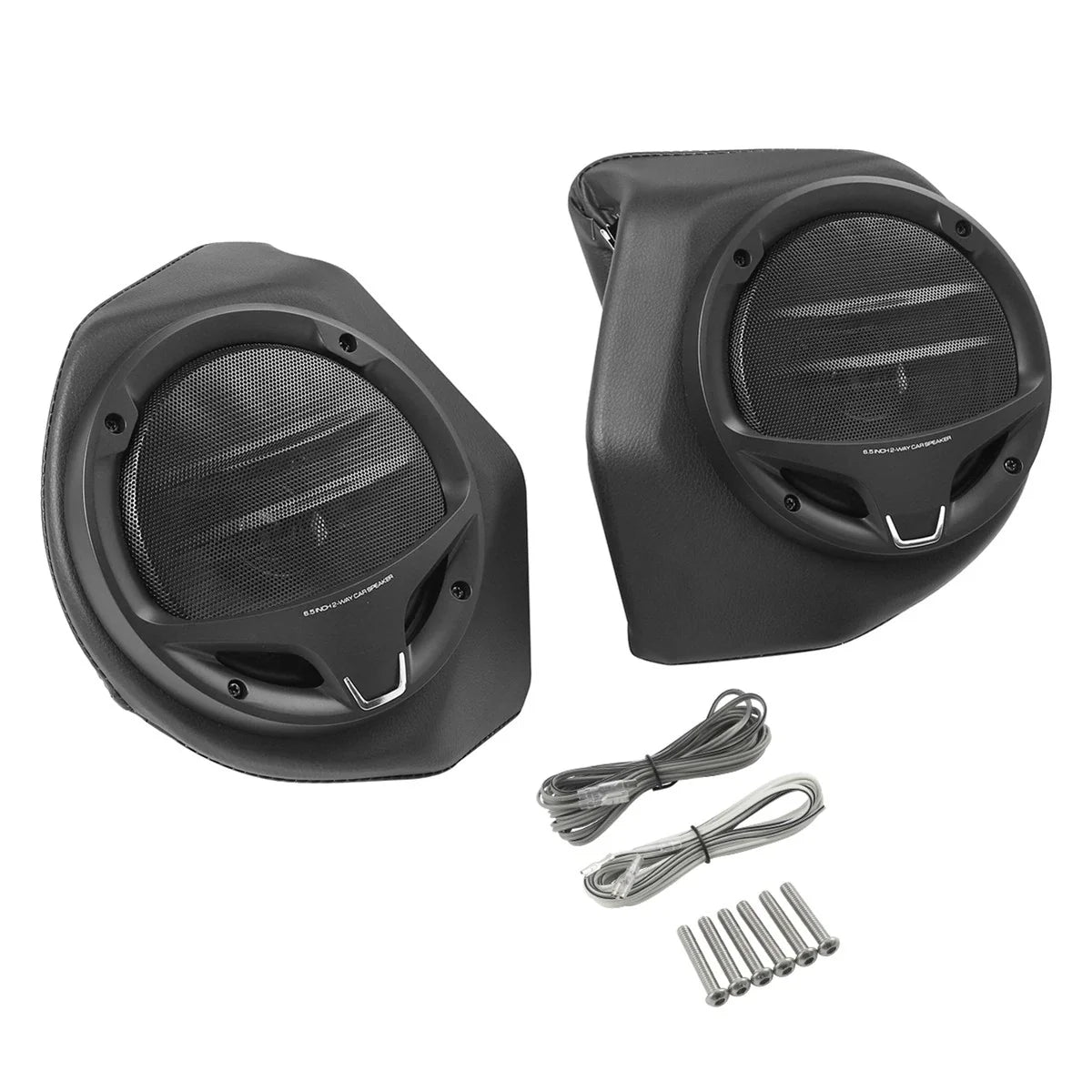 6.5" Black King Trunk Speakers for Harley Touring (2014–2024)