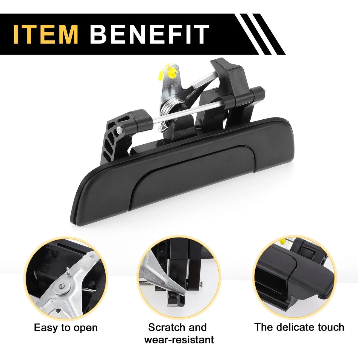 Liftgate Latch Tailgate Handle for Toyota Tacoma (1995–2004) No. 6909035010 Black