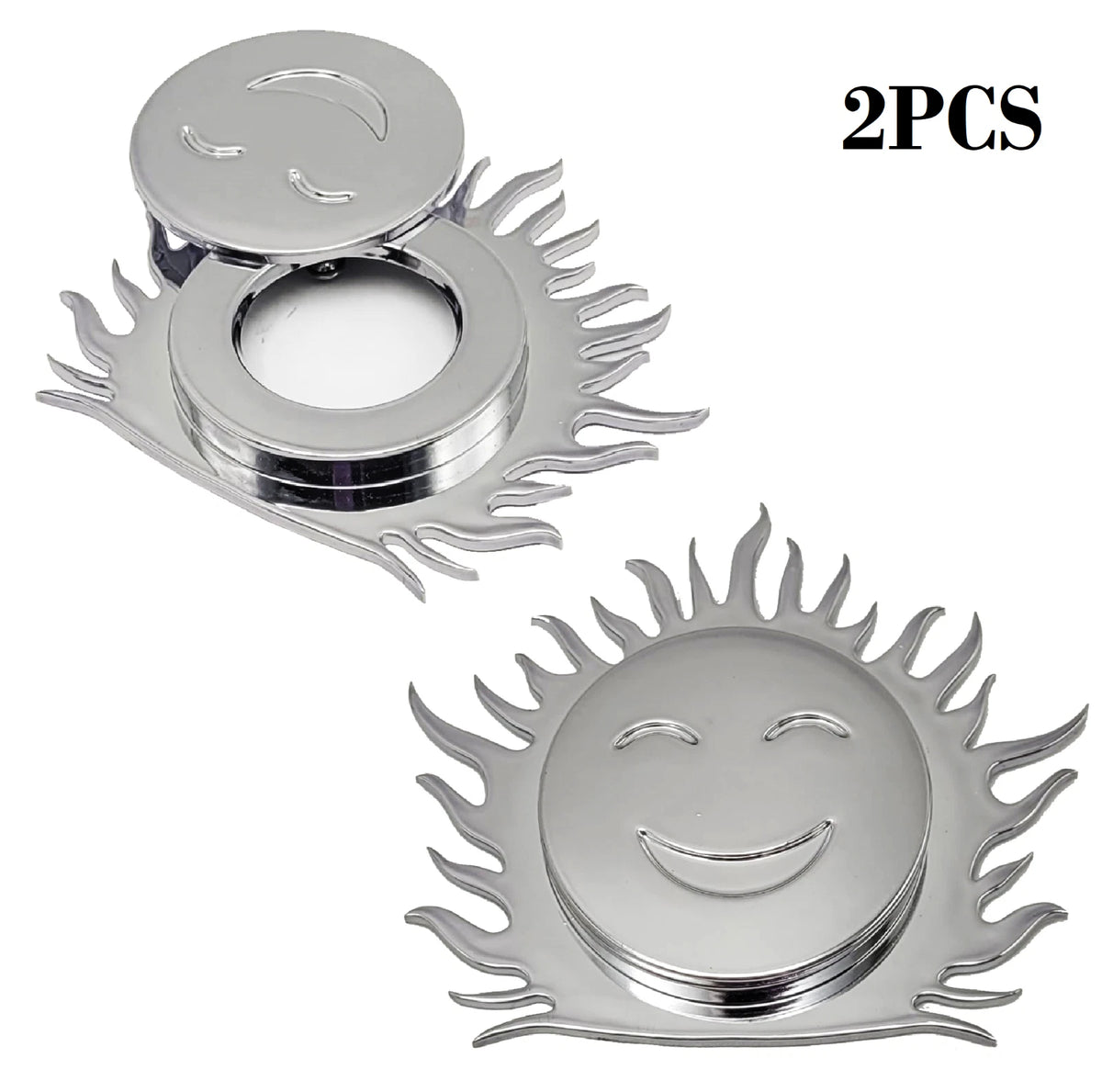 3D Chrome Door Lock Scratch Guard Accent Trim for (QKA005)
