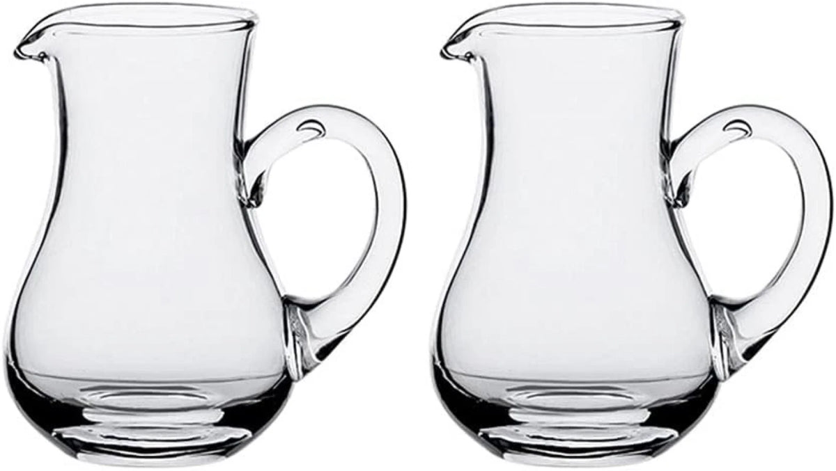 2X Glass Creamer Pitcher for Serving Sauce and Milk (100ml)