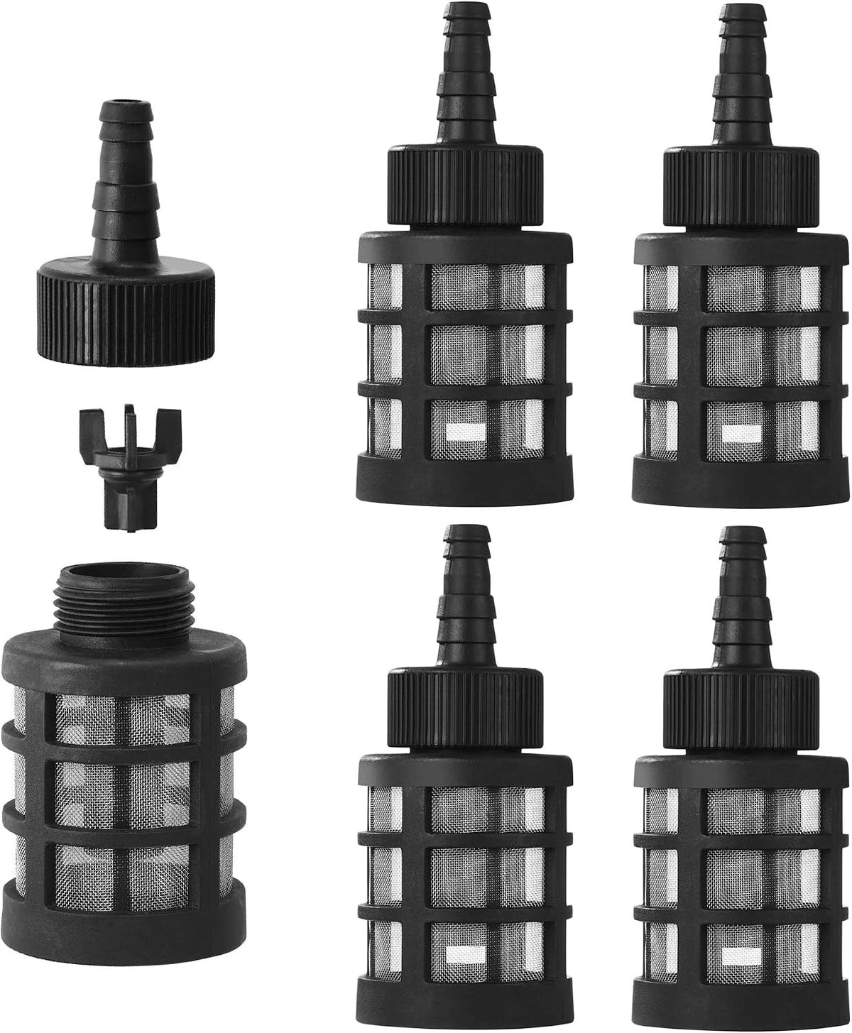 4 Pack Hose Filters for Household Use (60 Mesh Stainless Steel)