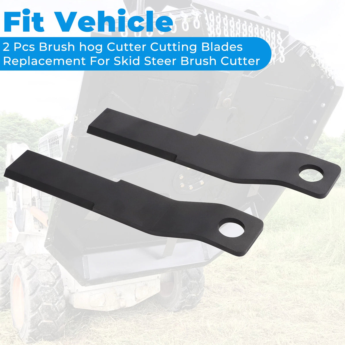 4X Brush Hog Cutter Steel Blade for AGT RC72 EXRC54 Skidsteer Heavy Duty