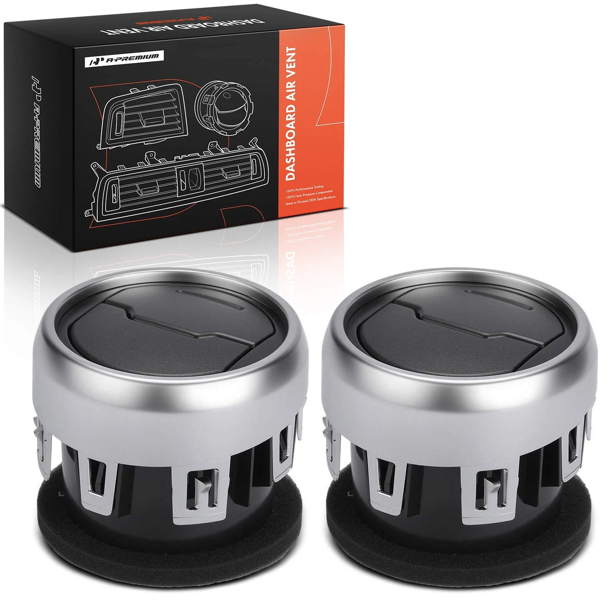 2X Dash Air Vent for Ford Mustang (2015–2022) FR3Z19893AE, FR3Z19893AC