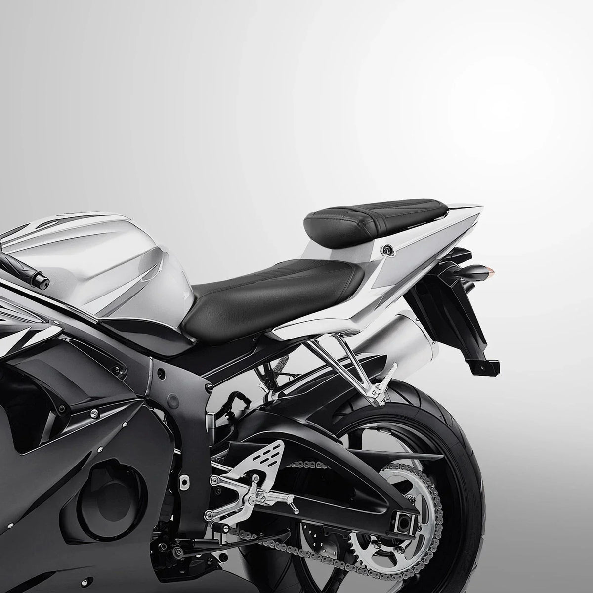 Black Rider & Passenger Seat for Yamaha YZF R6 (2003-2005) YZF R6S (2006-2009)