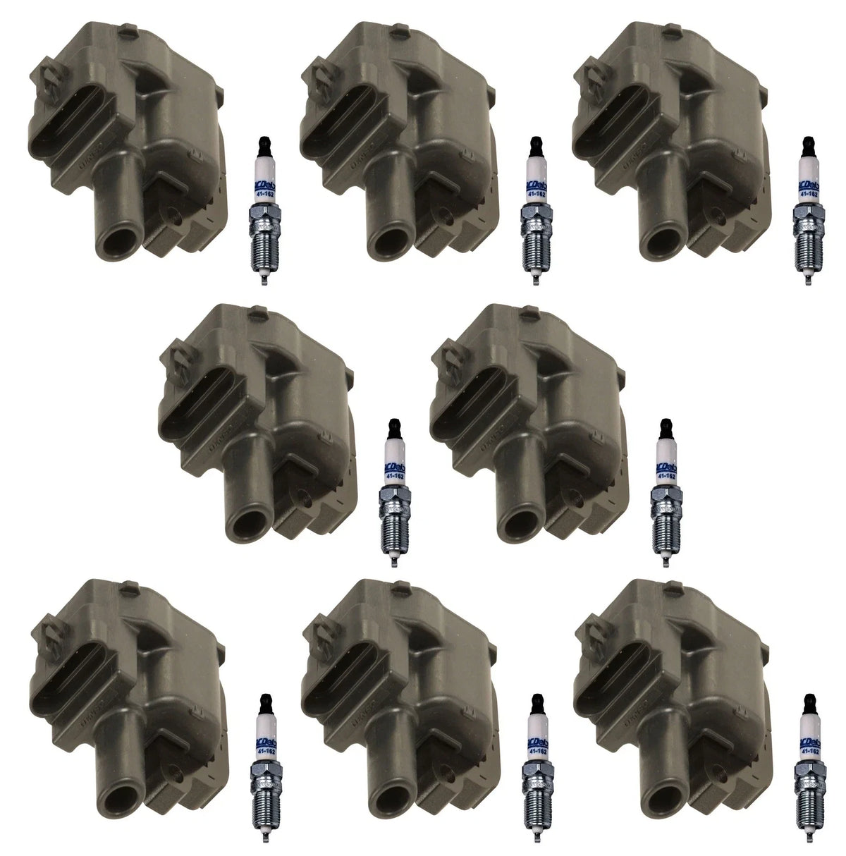 Set of 8 Ignition Coils & 8 ACDelco Iridium Spark Plugs for Chevy Pontiac (5.7)