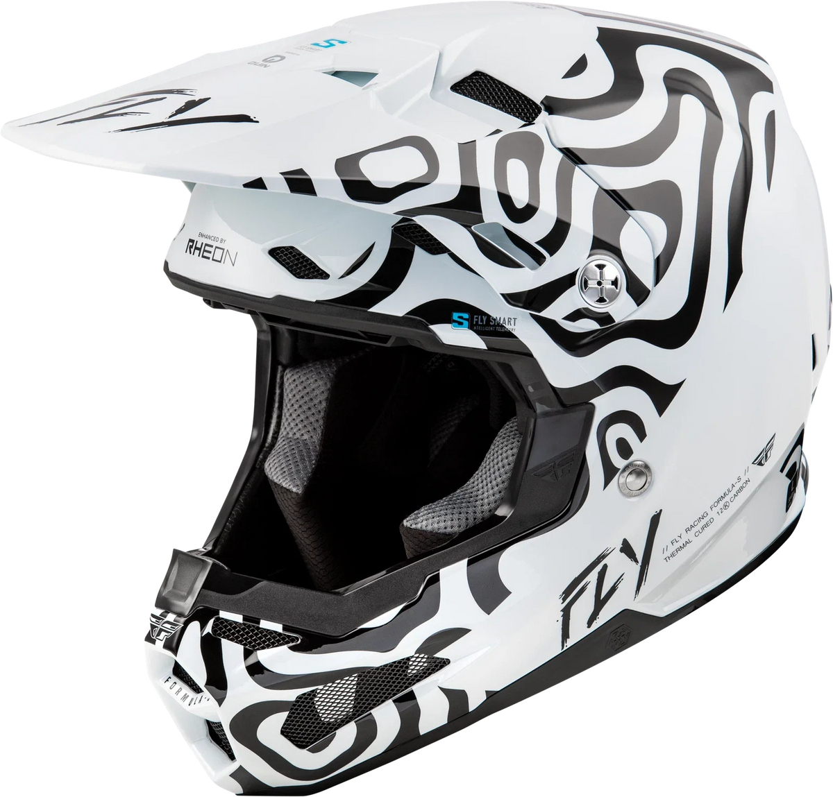 Fly Racing Formula S Carbon Abyss Helmet for Offroad (Small)