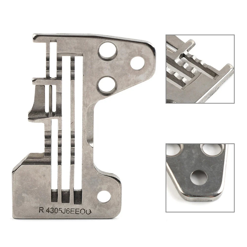 Needle Throat Plate #R4305-J6E-E00 for Juki Mo-6714 Mo-6914 (4-Thread Overlock)