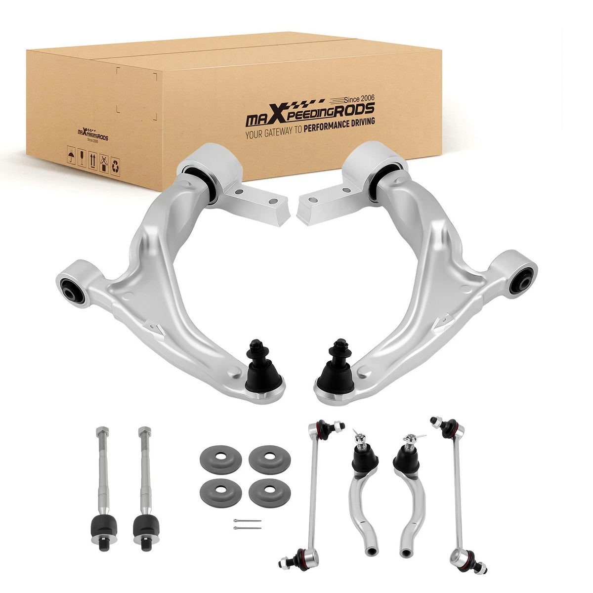 8X Front Lower Control Arms w/ Ball Joint for Acura MDX (2007–2013)