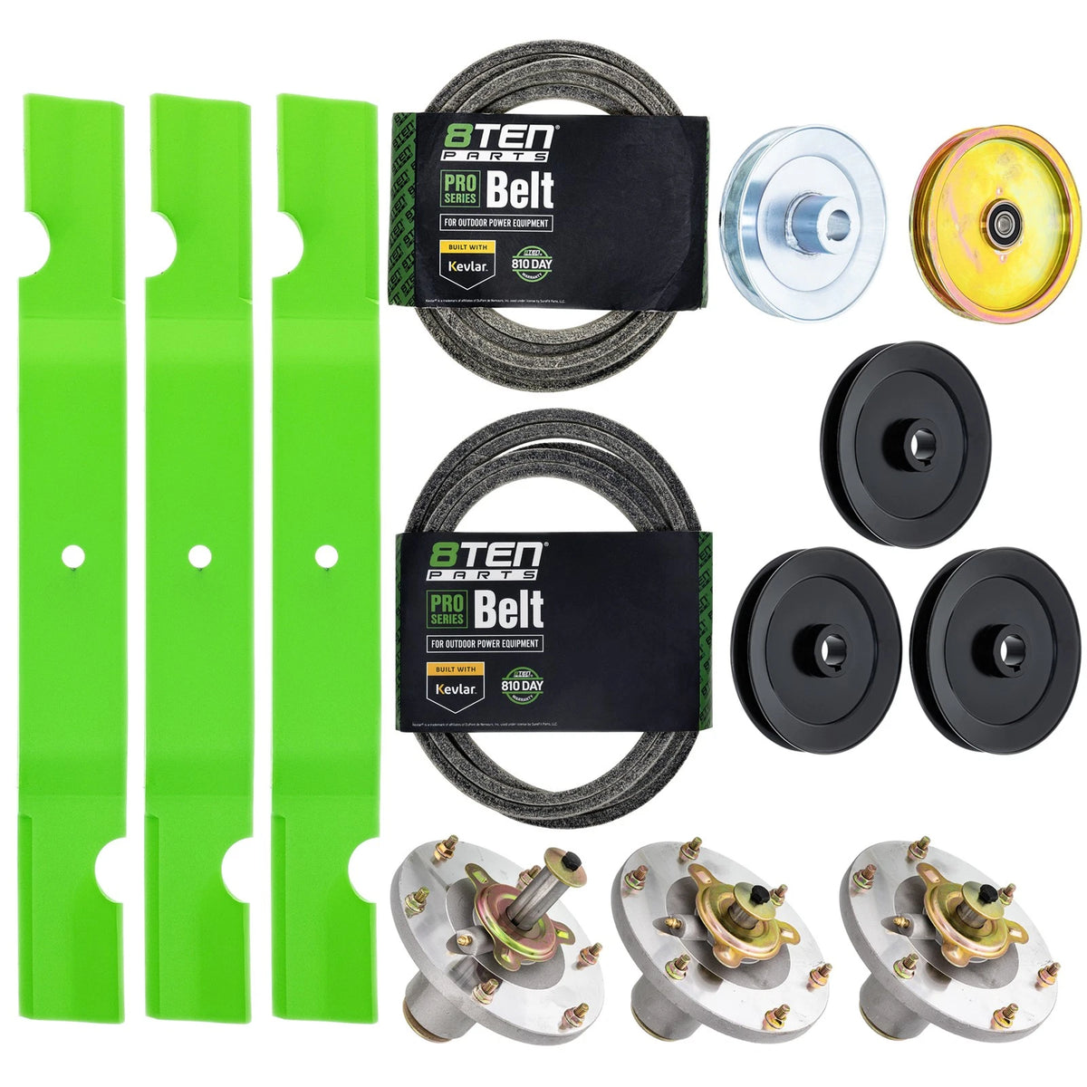 Deck Rebuild Kit for Grasshopper 335B 329B 327 61-Inch (415896, 382085)