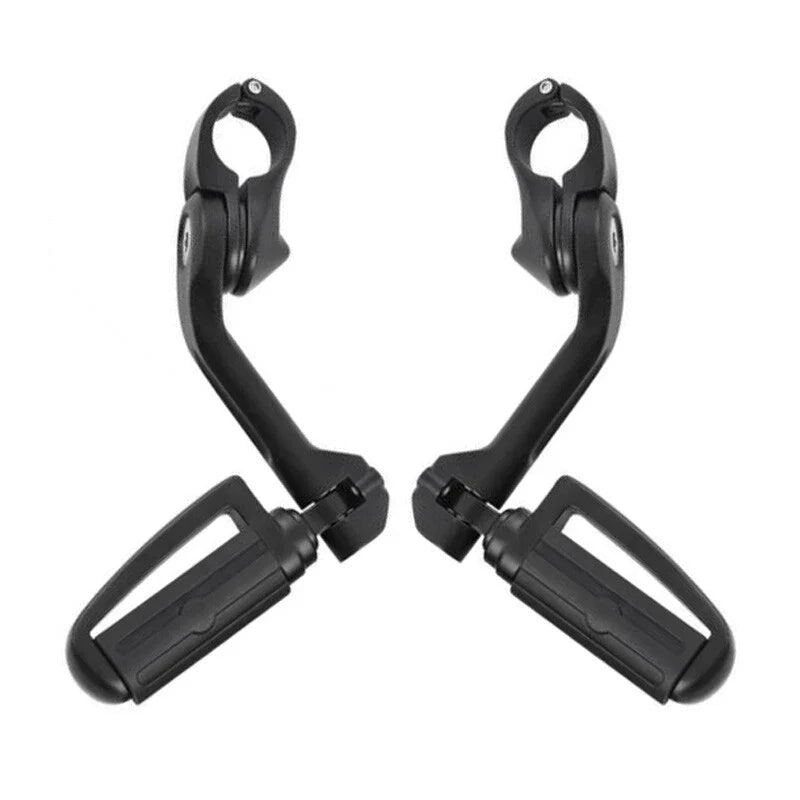 Highway Bar Mount Footpeg Set for Harley Touring (1 1/4", Matte Black)