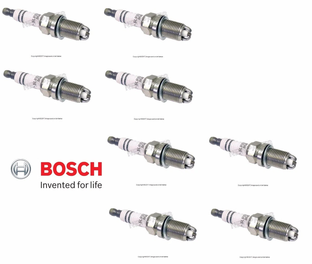 Set of 8 BOSCH Spark Plugs FR-7-LDC+ for BMW E31 E32 E34 E39 (1990–1999)