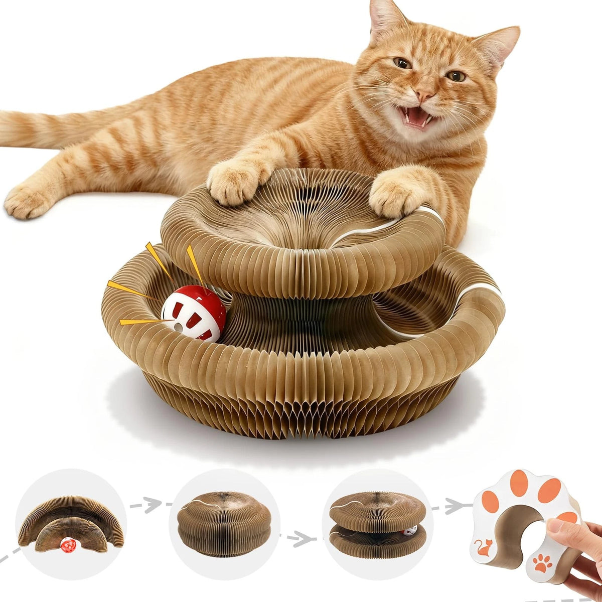 2X Cat Scratcher for SEPAZON Magic 39.3x15.8 Inch, Brown