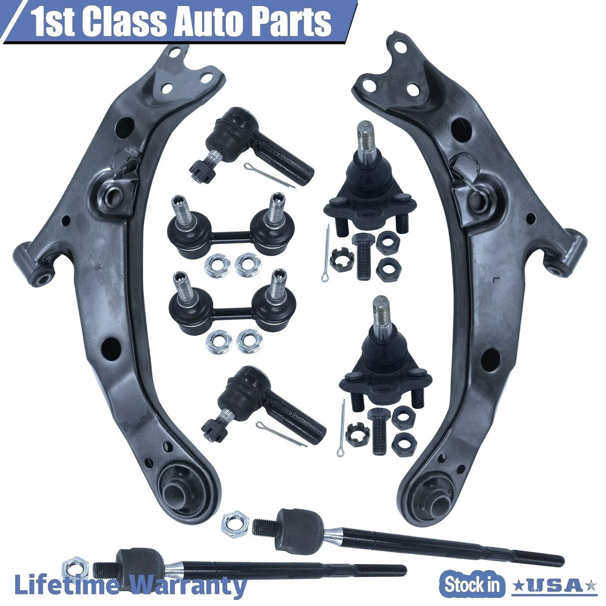 Front Suspension Lower Control Arms Ball Joints for Toyota Corolla (1996–2002)