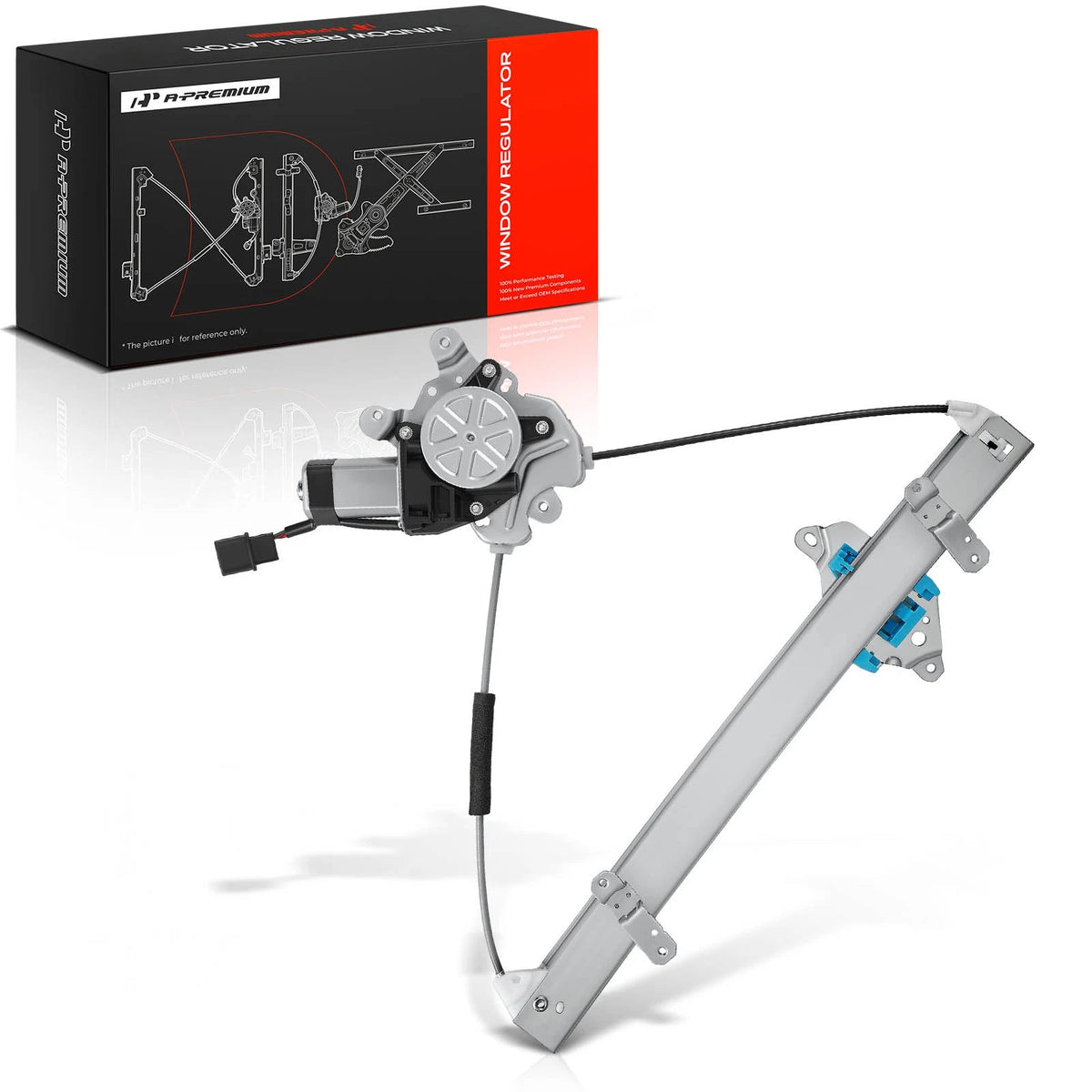 Front Left Power Window Regulator with Motor for Mitsubishi (2003–2006) MR573877, 125-59041L