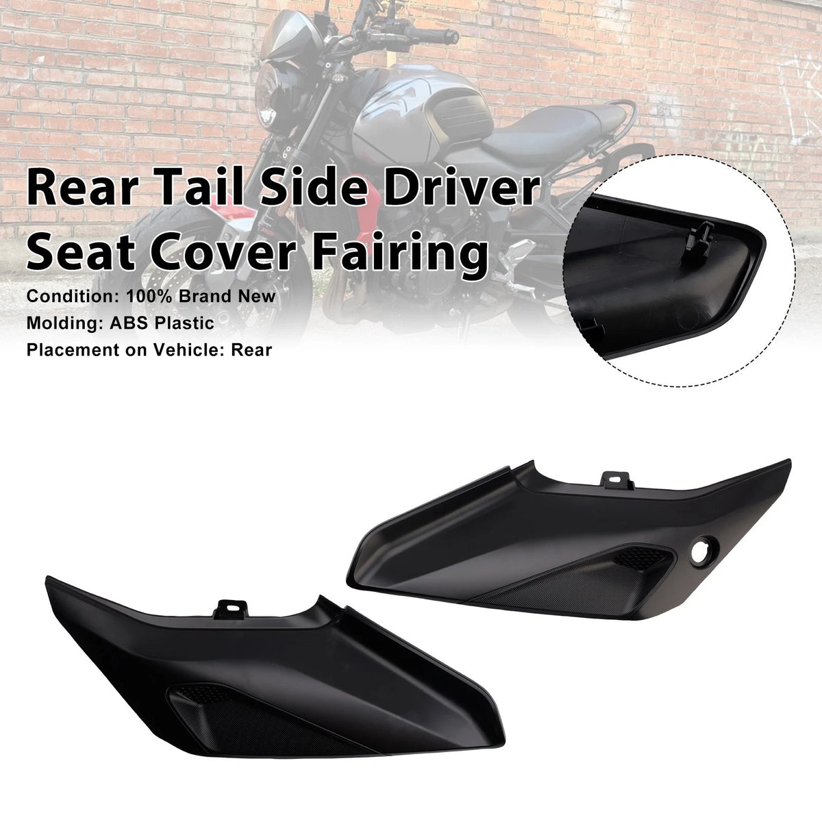 Side Seat Panel Fairing Cowl for Trident 660 (2022–2026) M549-A656-MBLK