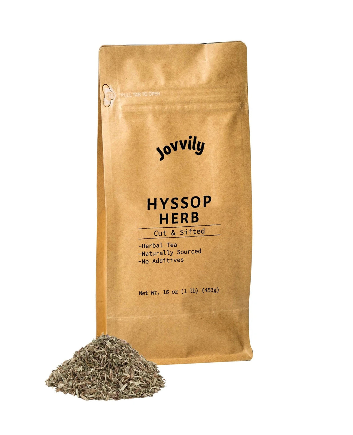 1lb Cut & Sifted Hyssop Herb for Herbal Tea (No Additives)