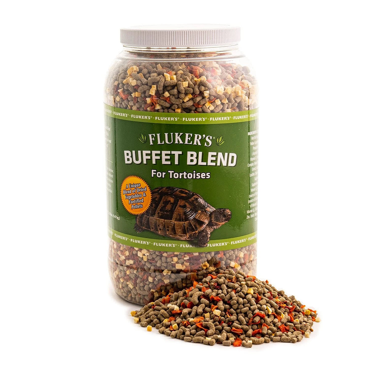 Fluker's Buffet Blend Tortoise Diet 3.24 lbs for Tortoise (Pack of 1)