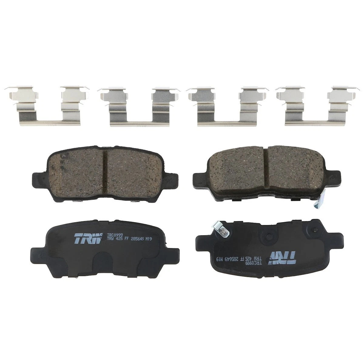 2X TRC0999 Brake Pad Set Rear for Chevy Impala (2004–2016)