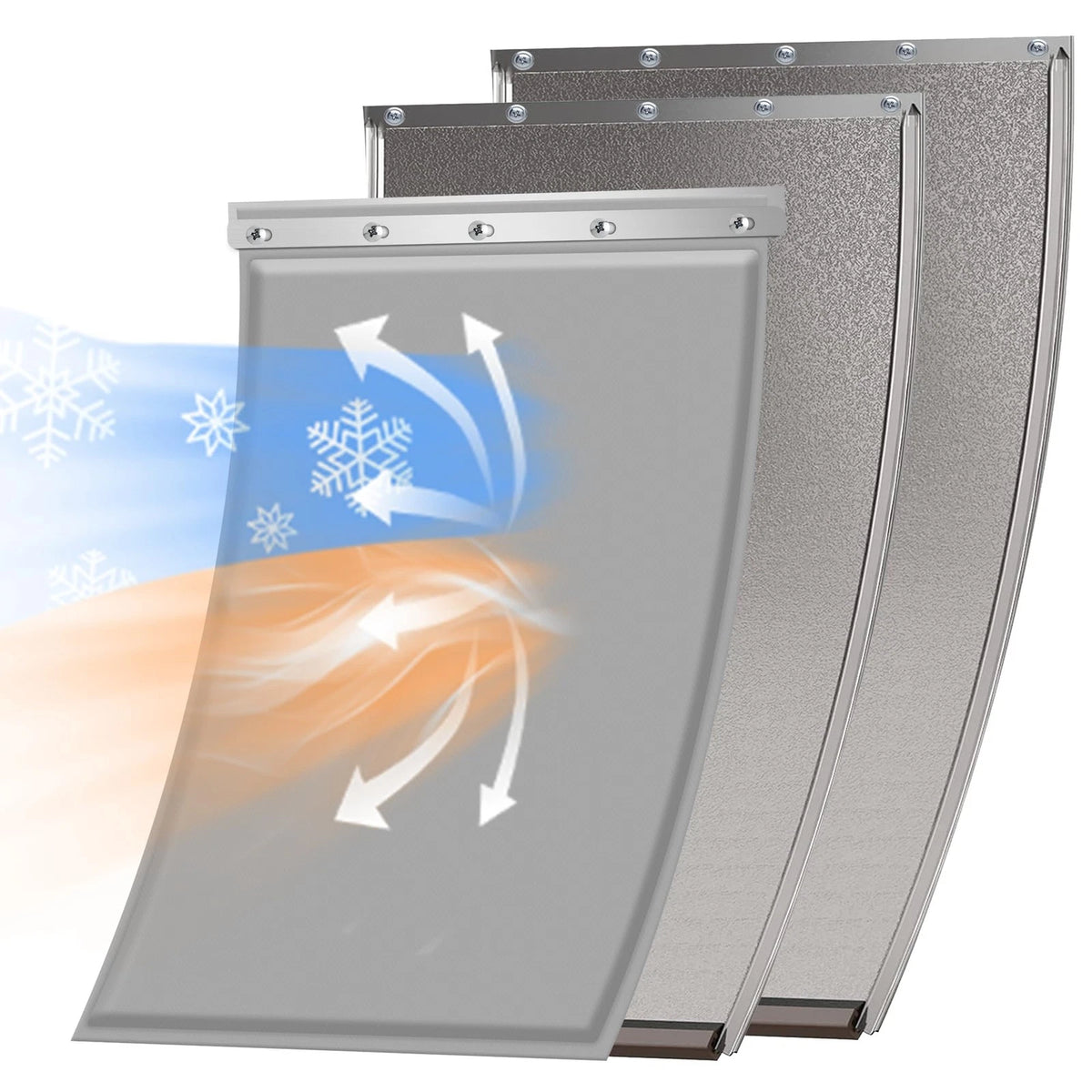 3-Flap Large Dog Door Replacement Flap for Large Dog Doors