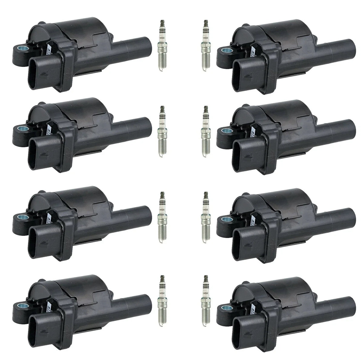 Set of 8 Ignition Coils & NGK Iridium Spark Plugs for CTS Suburban Yukon XL