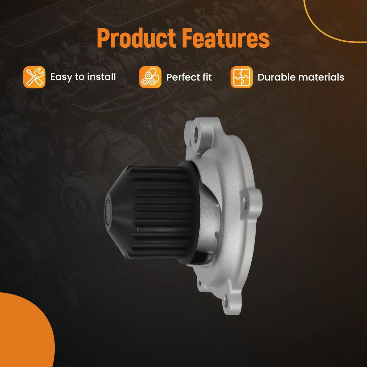 Engine Water Pump for Dodge Caravan (1996–2007)