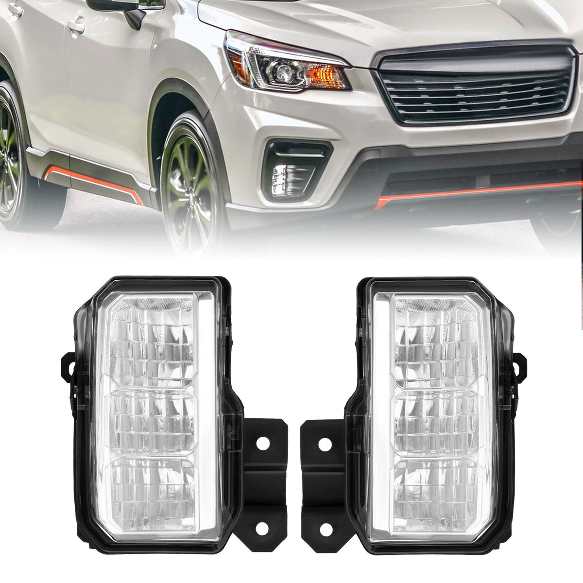 Set of 2 LED Front Fog Lights for Subaru Forester (2019–2021) SU2592131, SU2593131