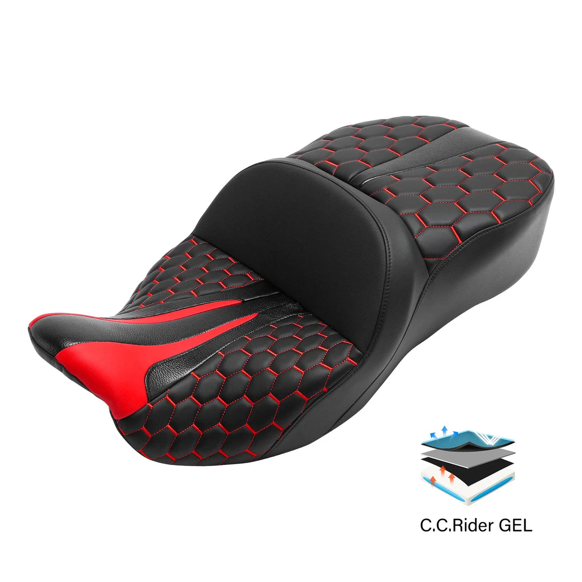 Gel Seat for Harley Touring Electra Street Road Glide (2009–2023)