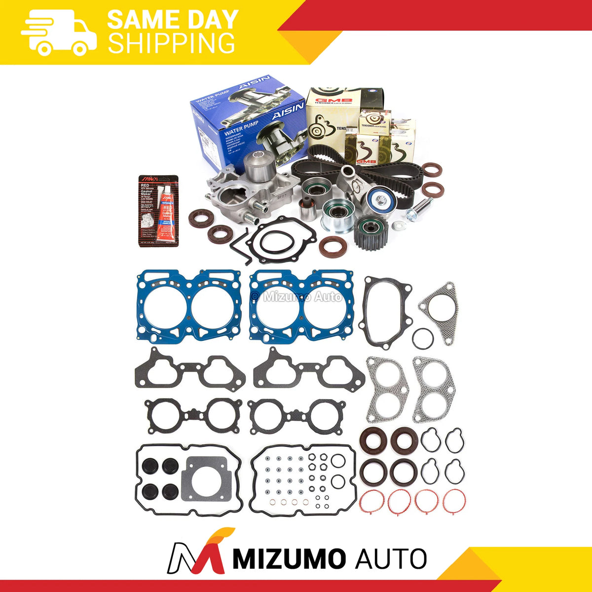 Head Gasket Set with Timing Belt Kit & Water Pump for Subaru 2.5 (2006–2009)
