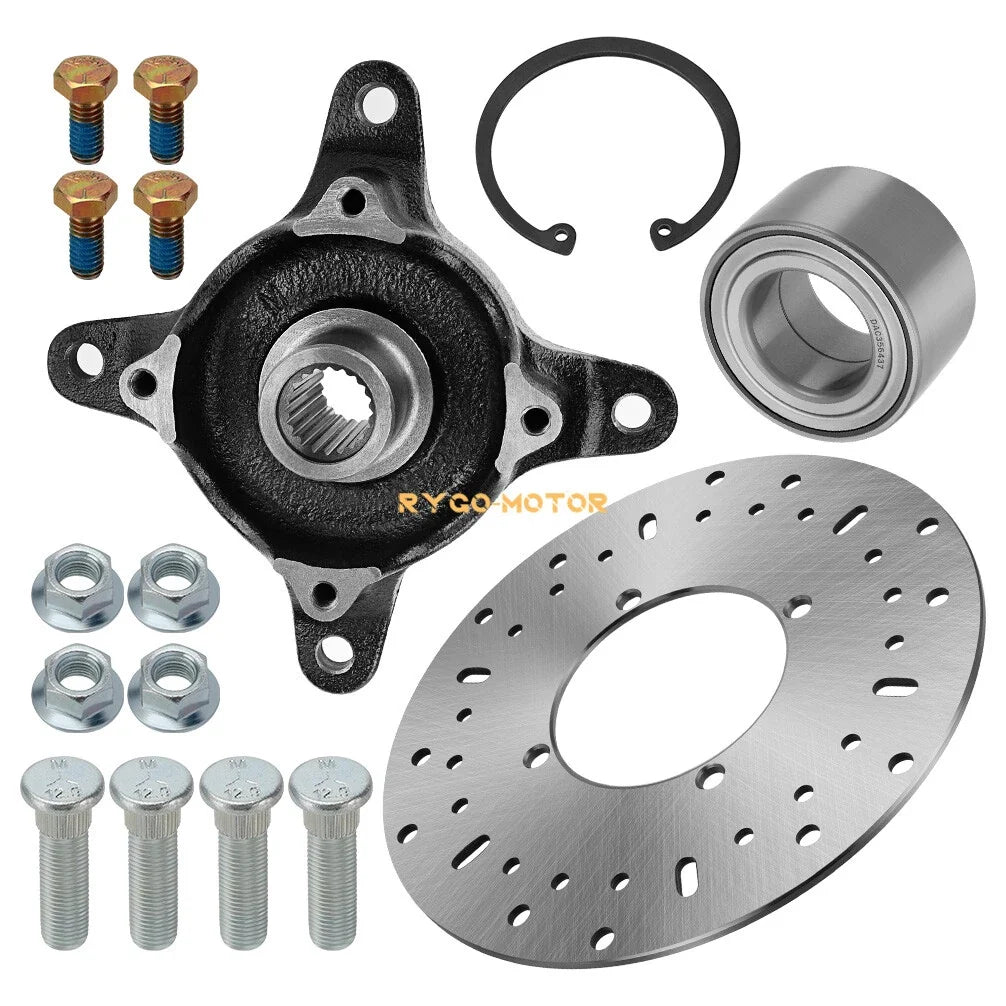 Front Wheel Hub w/Disc Rotor Kit for Polaris Ranger 400-800 (2006–2018)