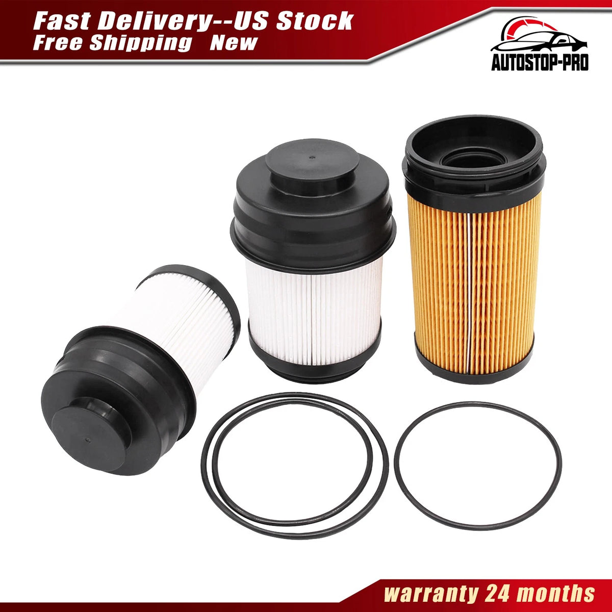 Oil Filter Fuel Filter Kit for Dodge Ram 6.7L (2025) 68677800AA 68677810AA