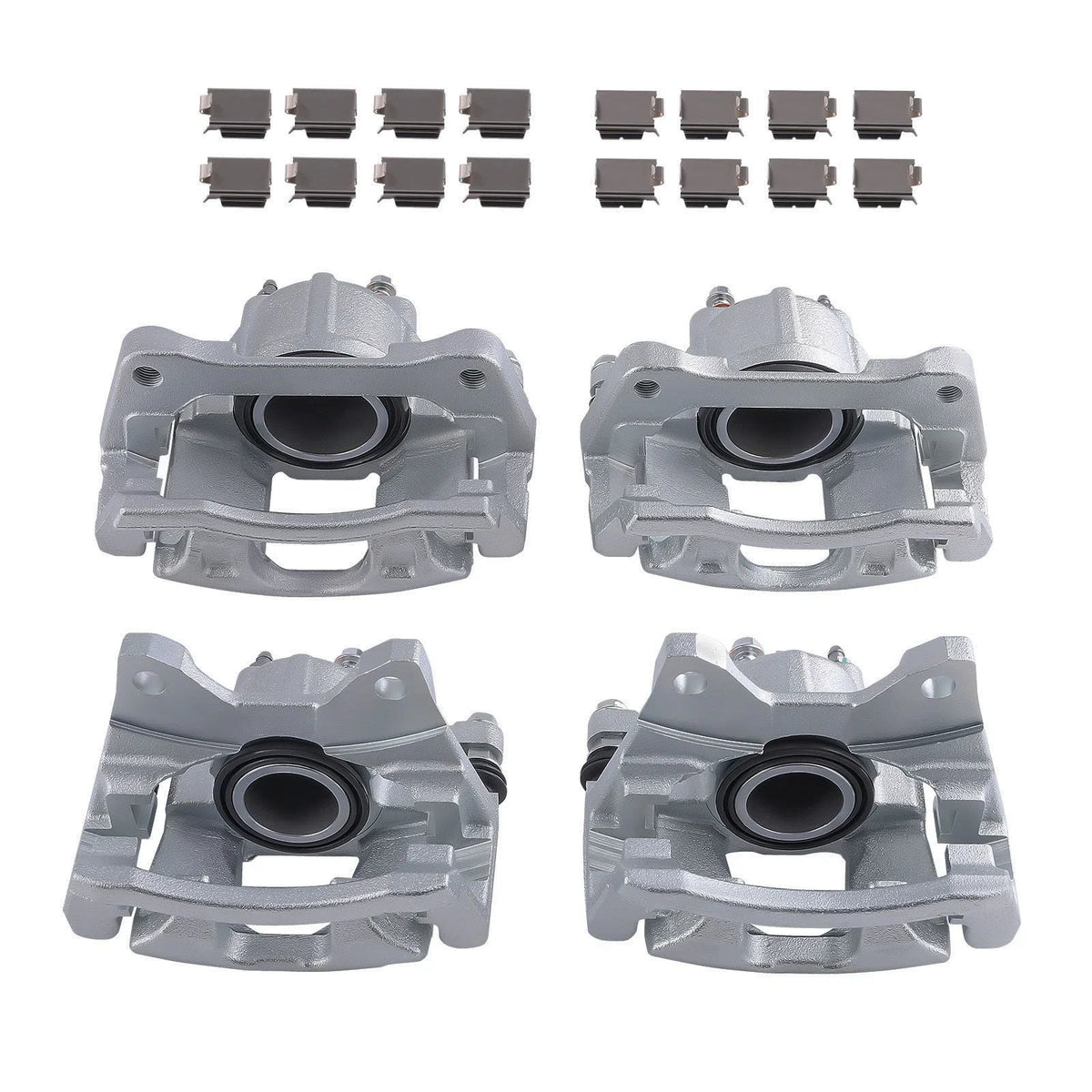 Front & Rear Brake Calipers w/Bracket for Dodge Jeep Wrangler (2007–2017) 18-B5045