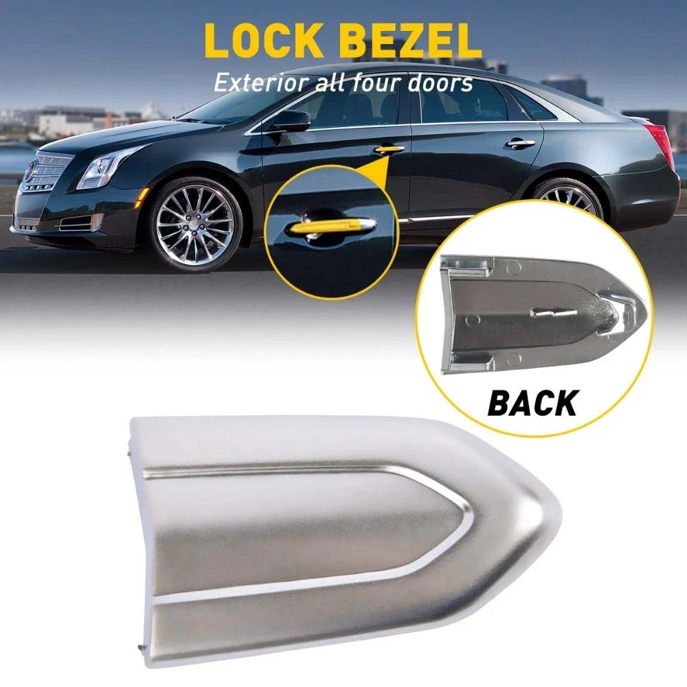 Chrome Door Lock Cylinder Cover Trim for Cadillac ATS XTS CTS CT6 (2013–2020)
