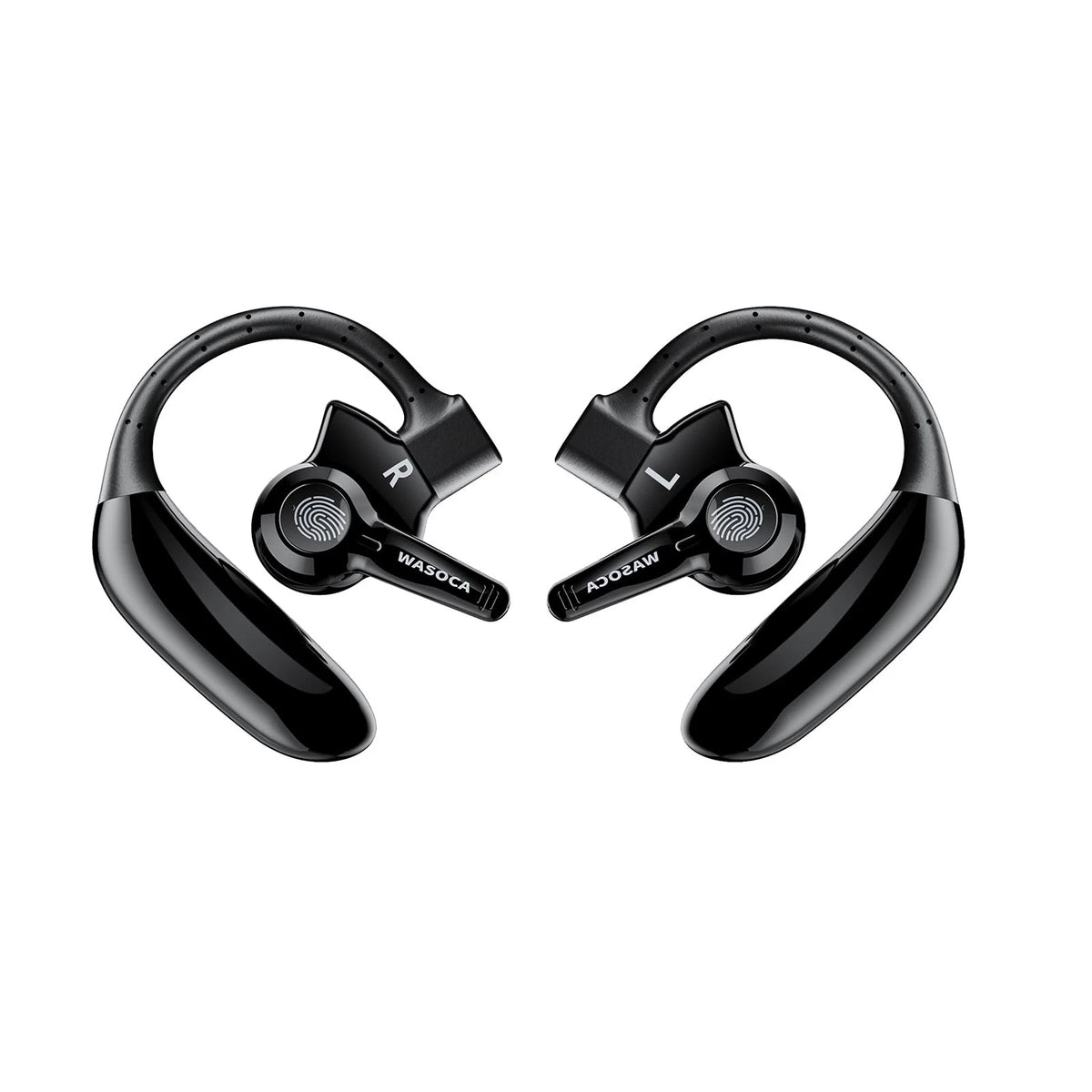 Rechargeable Bluetooth Hearing Aids for Seniors (Noise Cancelling, Black)
