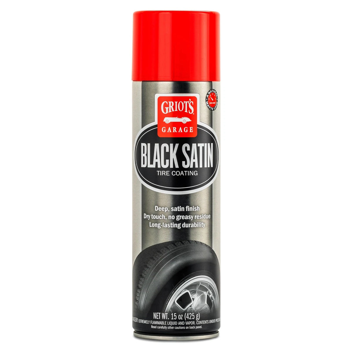 Black Satin Tire Coating for Griot's Garage (15oz)