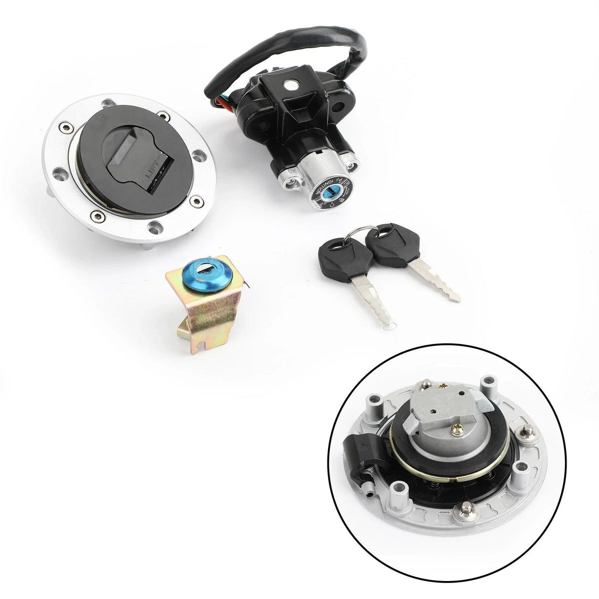 Ignition Switch & Fuel Gas Cap Set for Suzuki DL650 DL1000 V-Strom (2002–2012)