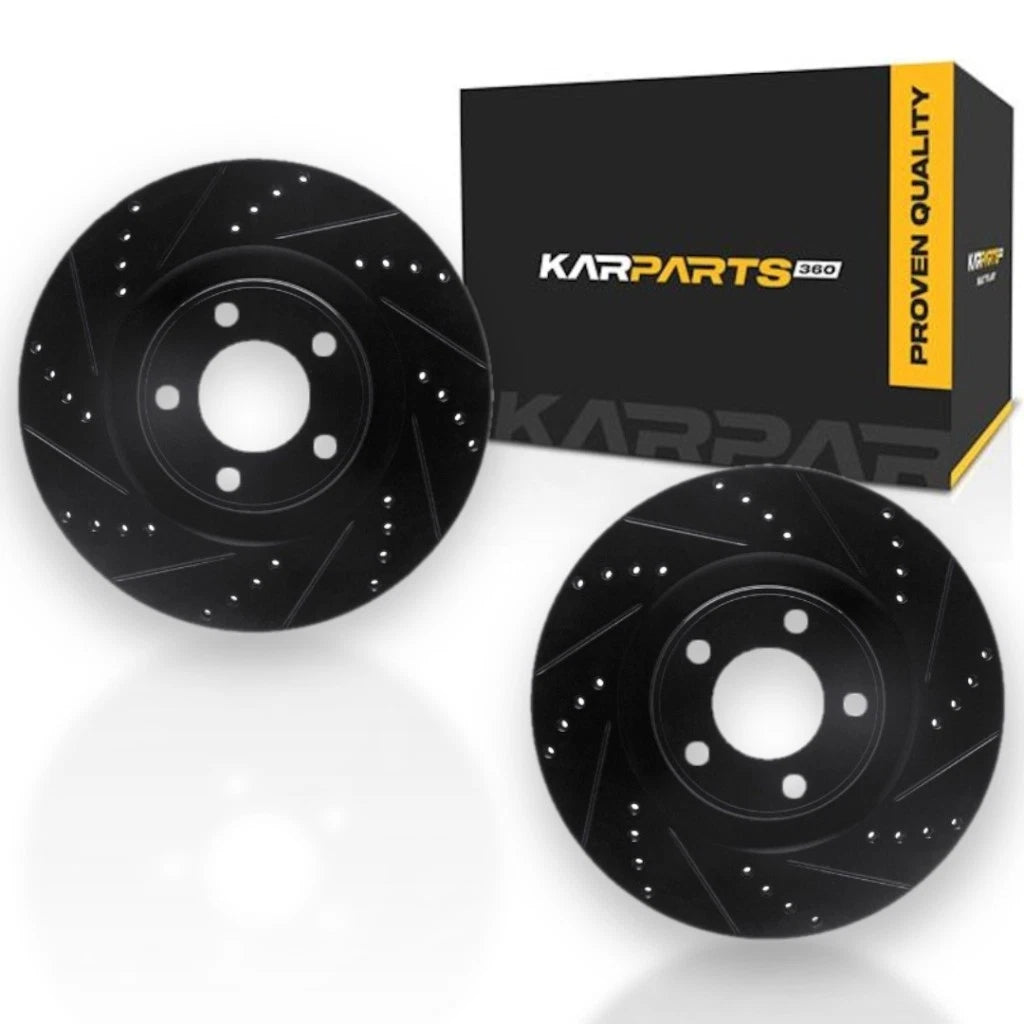 Rotor Set for Ford Edge (2007–2014) | Drilled and Slotted | ALX-PAU-DF-8002-54051-CLA1