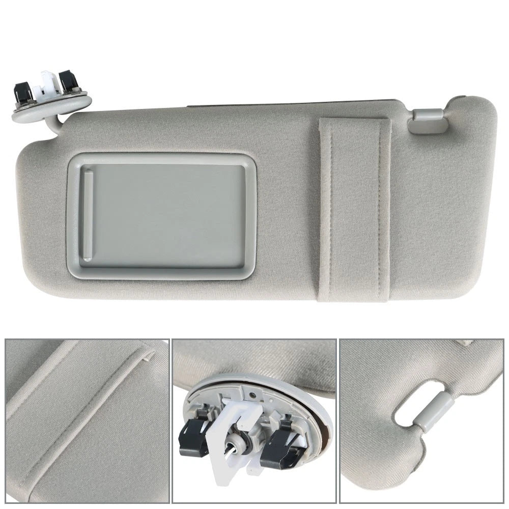 1PC Gray Sun Visor for Toyota Camry (2007–2011) with Sunroof and Light