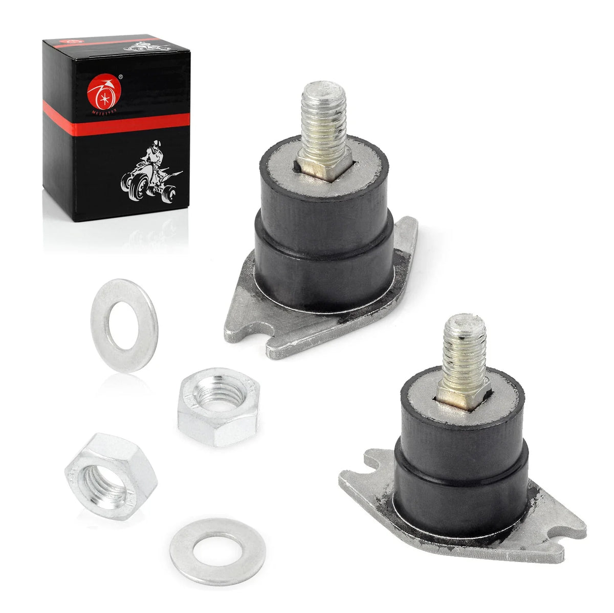 Set of 2 Upper Side Rubber Motor Mounts for Johnson Evinrude (OMC 303879, 325974)