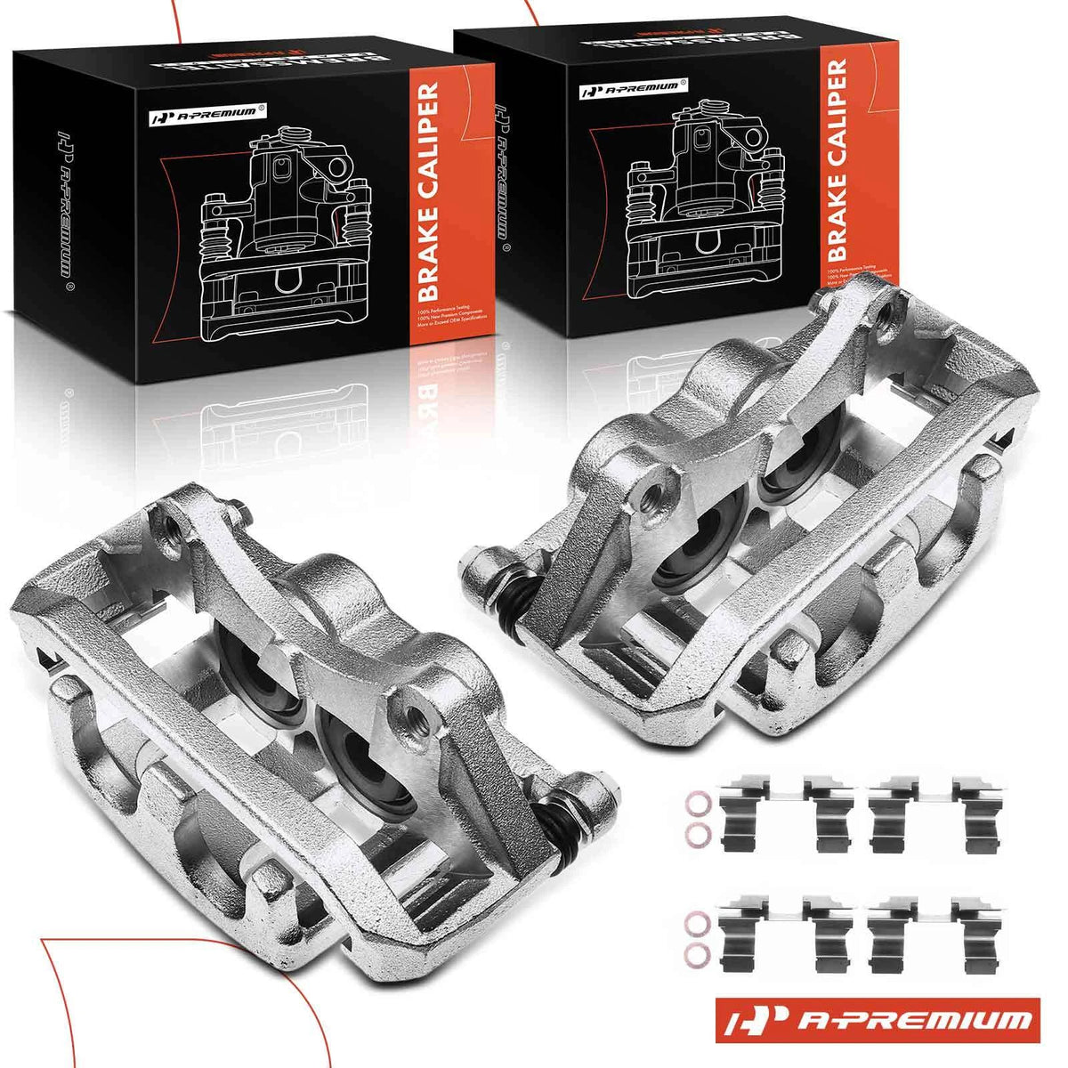 2X Front Brake Calipers with Bracket for Ford Explorer Taurus (2001–2019)