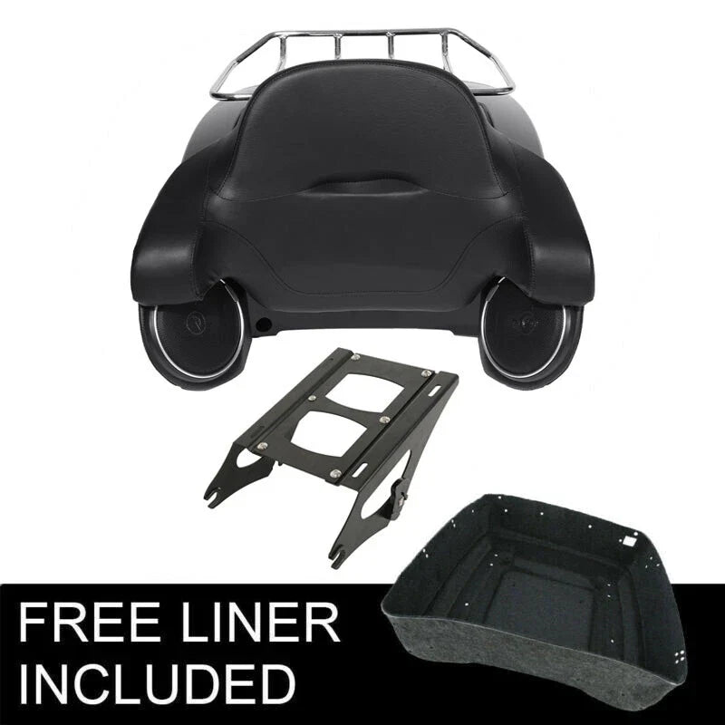 Trunk Backrest Speakers Mount Rack for Harley Road Street Glide (2014–2026)