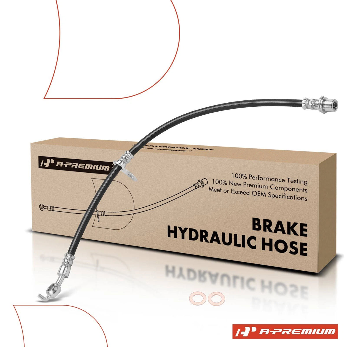 Front Left Brake Hydraulic Hose for Toyota Celica (1994–1999) 9094702848, H380432