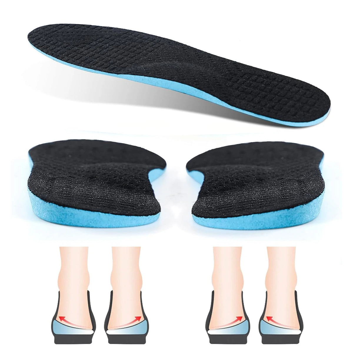 Supination Correction Insoles for Men 4-6/Women 5.5-7.5
